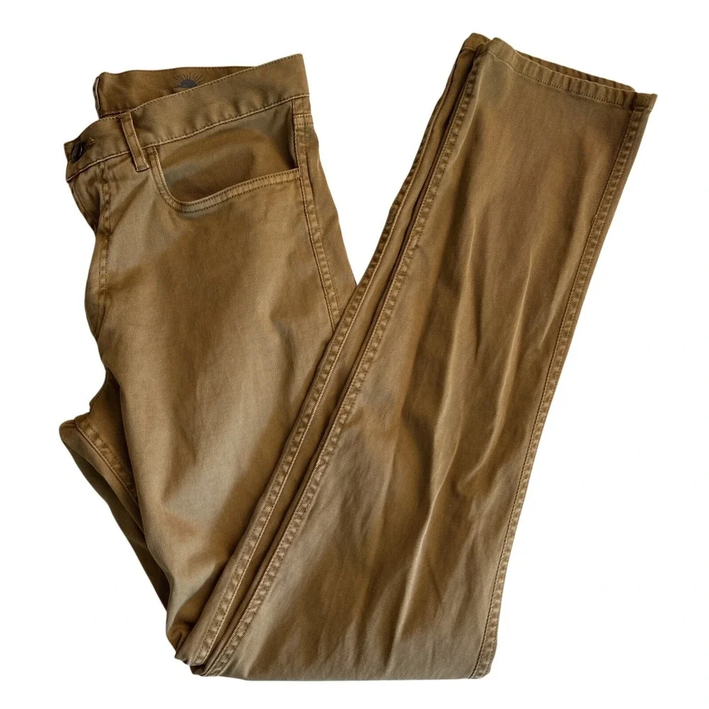 Faherty Men's Pants Size 31 Stretch Terry 5-Pocket Pant Straight Leg Denim Jeans
